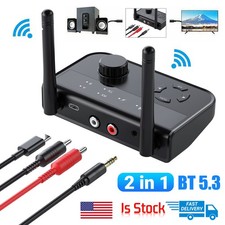 Long Range Bluetooth V5.3 Transmitter Receiver Audio Adapter for TV Home Stereos