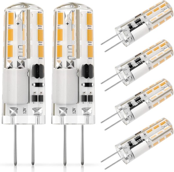 LED Birne G4 Warmweiß 12V 1,2W Ersetzt 10W 3000K 120Lm 6Er Pack 6 StüCk-image