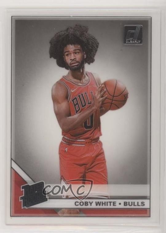 2019-20 Panini Clearly Donruss Rated Rookie Coby White #56 02ez