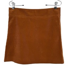 J Crew Corduroy Skirt Womens Size 6 Sable Brown Cotton Lined Classic Mini