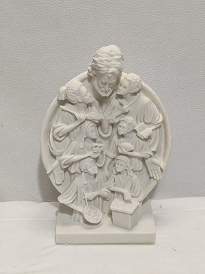 Timothy Schmalz Collection ''Young Pilgrims'' 9.5'' White Sculpture Religious 2001