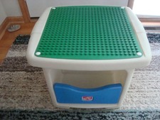 Mesa de bloques de construcción Lego Duplo paso 2 con almacenamiento