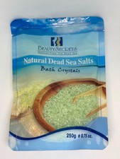 Natural Dead Sea Salt Bath Crystals Soothing Mineral Body Soak Spa 250g / 8.75oz