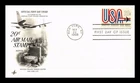 US COVER AIR MAIL 20C FIRST DAY ISSUE SCOTT C75 ARTCRAFT CACHET