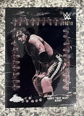 wwe topps x cactus jack famed phantoms card bret the hitman hart /10