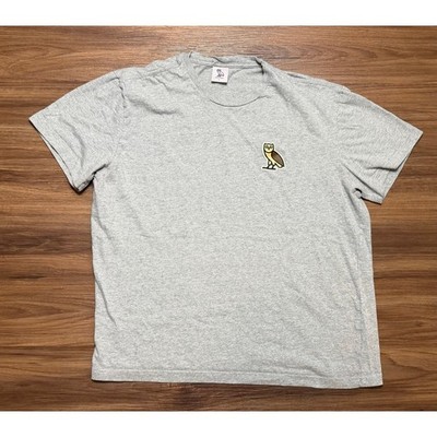 OVO Octobers Very Own Drake Owl Logo T-Shirt Mens Gray Heather Canada Sz L