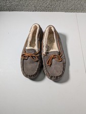 UGG Dakota Gray Shearling Slippers Women's 9