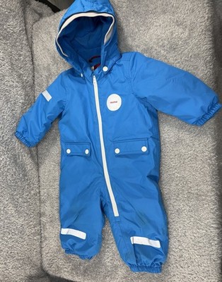 Reima Marte Mid Reimatec Insulated Overall Snowsuit Blue Toddler Sz 74, 9 Months