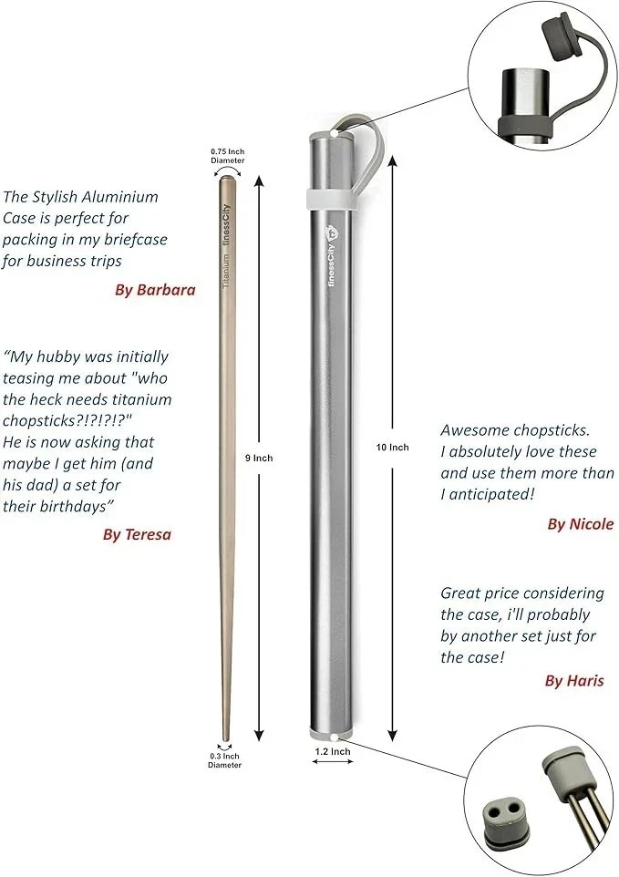 FinessCity Titanium Chopsticks - Thumbnail 5