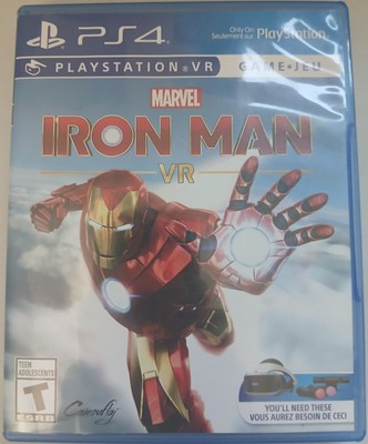 Marvel Iron Man VR Game In box Sony PlayStation VR Tested and Working