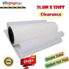 31.5inx328ft PET DTF Transfer Film Double Sided Instant Hot Peel - Pickup