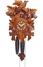 Engstler Weight-driven Cuckoo Clock - Full Size - 9.25"H x 6.75"W x 6"D