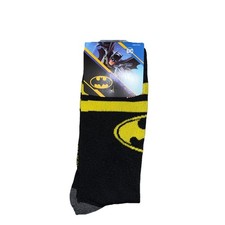 Batman Novelty Socks Unisex Black DC Comics Sock Size 10-13 Bioworld