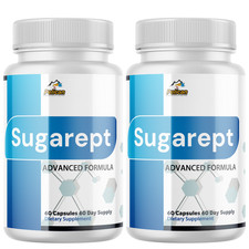 Sugarept- Blood Sugar Support- 2 Bottles- 120 Capsules