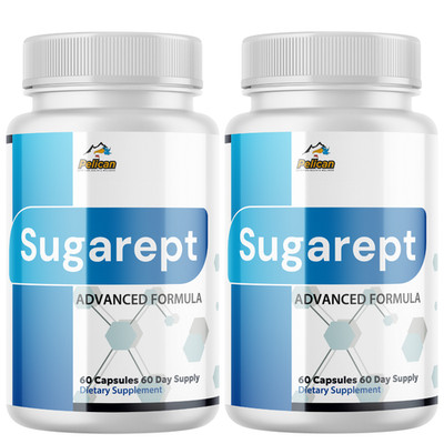 Sugarept- Blood Sugar Support- 2 Bottles- 120 Capsules