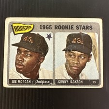 1965 TOPPS #16 JOE MORGAN ROOKIE CARD RC POOR *Hot Corner Vintage*. rookie card picture