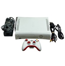 Microsoft Xbox 360 White HDD w/HDMI Console System Bundle - Tested and Works