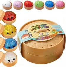 Dumpling Squishy Mystery Box Random Colors Glitter Soft Stress Relief Toy Gift