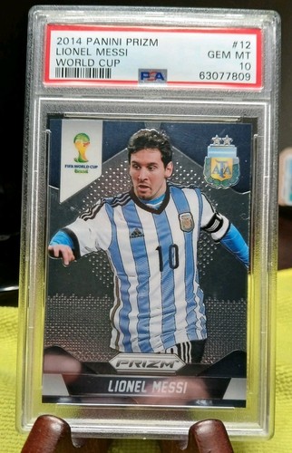 2014 Panini Prizm World Cup 12 Lionel Messi  PSA 10  Argentina 🇦🇷  Champion🏆 