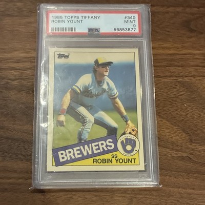 Topps 1985 Tiffany Robin Yount #340 Brewers MLB PSA 9 Mint Baseball Card