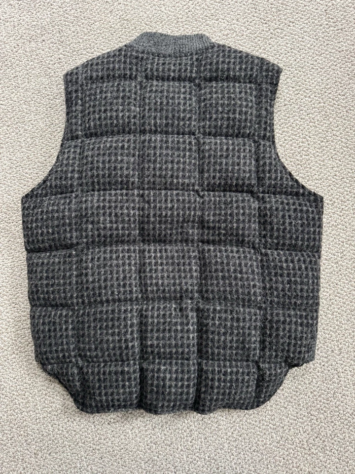 Monitaly X Kluane Mountaineering Charcoal/Grey Wool Outer Down Vest - M - Image 2 of 4