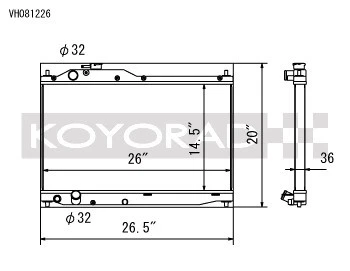 Radiador completo de aluminio Koyo Racing con tapa para Honda S2000 AP1 AP2 M/T 2000-2009 Foto 2 de 4