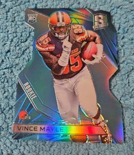 2015 Spectra Vince Mayle Cleveland Browns Blue Prizm Die-Cut 13/35 #148