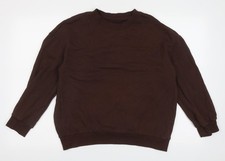 Womens UK Size S SheIn Brown Pullover Sweatshirt