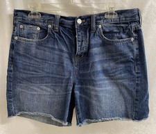Madewell Womens Blue Denim Cut-Off Shorts Size 29