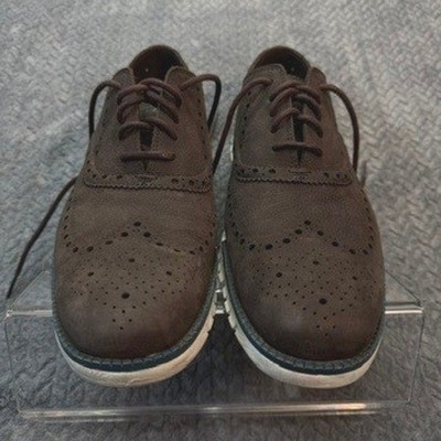 Cole Haan Zerogrand Wingtip Oxford Brown Nubuck Mens 11M C29769 Grand.OS Shoes
