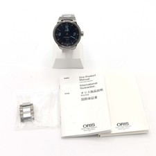 Working ORIS Williams F1 7560 Automatic Watch Blue Dial Case 6cm x 4.1cm