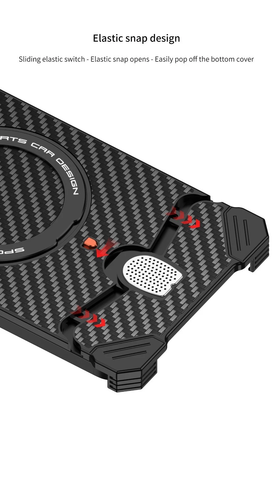 For Samsung S26 Ultra Magnetic Carbon Fiber Aluminum Metal Frameless Stand Case - 第 13/28 张图片