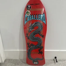 Powell Peralta Steve Caballero Red/Silver Chinese Dragon Skateboard Deck Reissue