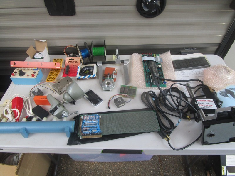 VINTAGE PC MOTHERBOARD LOT- DREMEL DRILL PRESS MOTO TOOL, GOLD RECOVERY? SILVER?