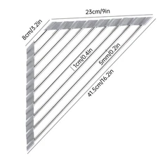 Kitchen Sink Caddy, Triangle Dish Drainer, Foldable Steel Rack, Gray