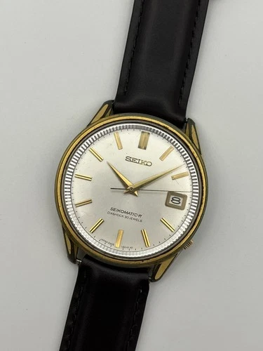 SEIKO Seikomatic-R Gold-Plated 8305-9010 Diashock 30 Jewels Vintage Men’s Watch