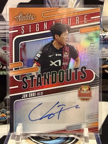 2025 K League Absolute Soccer #SI-JC JUN CHOI Standouts Auto Orange /20 TZ