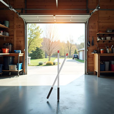 - One Pair Upgrade Garage Torsion Spring Winding Rods Winding Bars Non-Slip Door