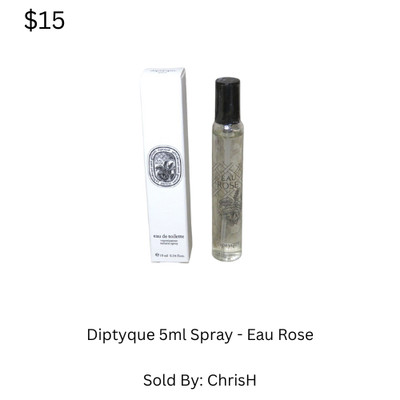 Diptyque Eau Rose Eau de Toilette 5ml - Travel Size (NEW!)