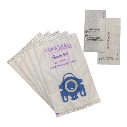 For Miele Complete C2 & C3 Series GN HEPA Vacuum Cleaner 5 Bags + Filter Pack - Picture 8 of 12