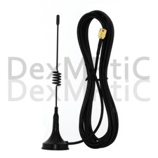 433Mhz radio antenna 3dbi magnetic base extension cable 1.5m RP SMA male 1