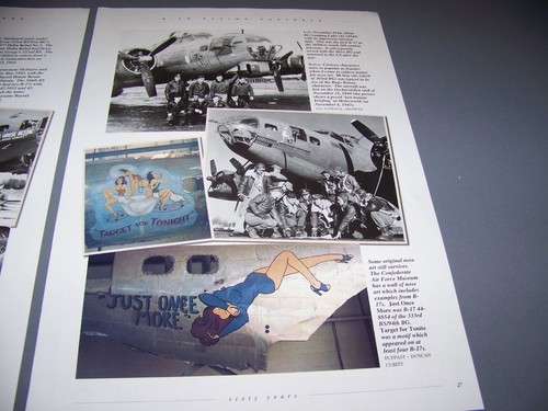 VINTAGE..B-17 "NOSE ART" 8TH A.F PICTORIAL..HISTORY/PHOTOS/DETAILS..RARE! (192L) - Picture 4 of 5