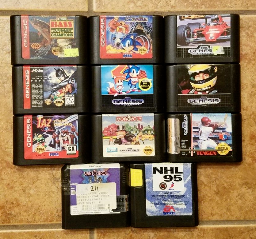 11 Sega Genesis Game Cartridges eBay
