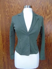 Old Navy Collection Stretch Women  s Blazer Two Button Front Green Size XS