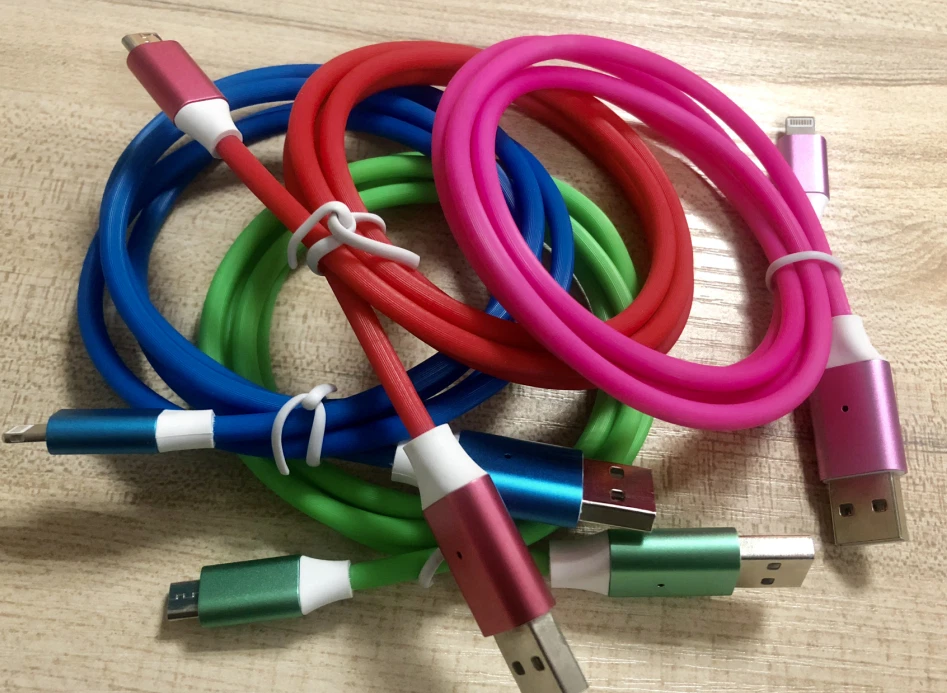 LED Light Up Music Sensitive Charging Charger Cable Phone Cord DJ Disco Dancing - Image 3 of 4