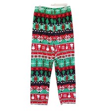 The Children  s Place Unisex Adult Christmas Fleece Pajama Pants Size S