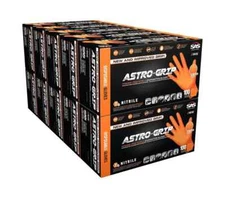 SAS  66474 X-LARGE Astro Grip  7 MIL Powder Free Nitrile Disposable Gloves CASE