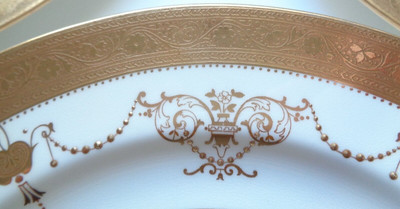 Antique Minton Dinner Plates - Gilman Collamore & Co Fifth Ave 30th St G9904 (3)