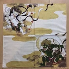 Japanese Furoshiki Wrapping Cloth Fujin Raijin Wind and Thunder god Kyoto