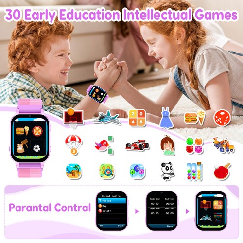 Kids Smart Watch with 30 Games 140 Learning Cards Camera Touch Screen Smartwatch - 第 41/47 張圖片